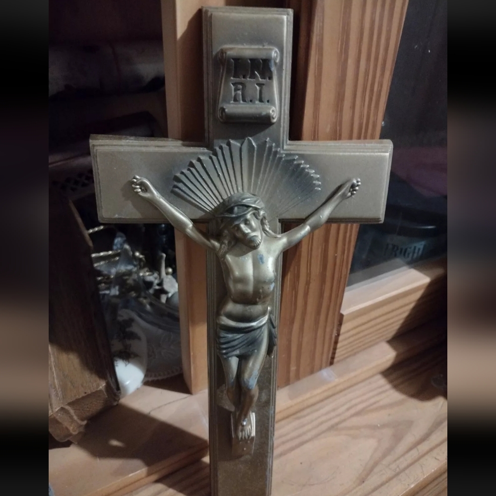 Vintage metal crucifix